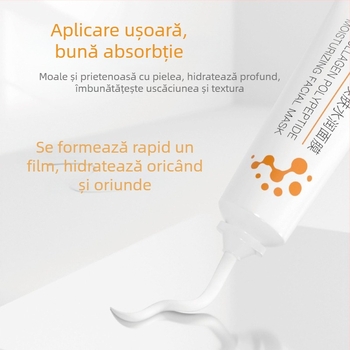 Mască facială cu peptide de colagen, hidratantă, mască de noapte cu efect de lifting, fără clătire, 50 ml