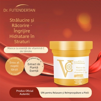 Dr. Bounce Mască de noapte cu Lămâie și Vitamina C — mască cremă-gel, hidratează și calmează pielea, potrivită pentru ten normal, durată de viață 3 ani