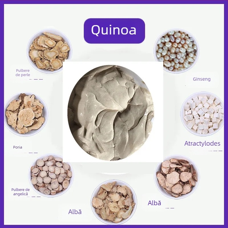 Mască de noroi cu ginseng QHOO – hidratare și hrănire, reparare a pielii și strălucire uniformă