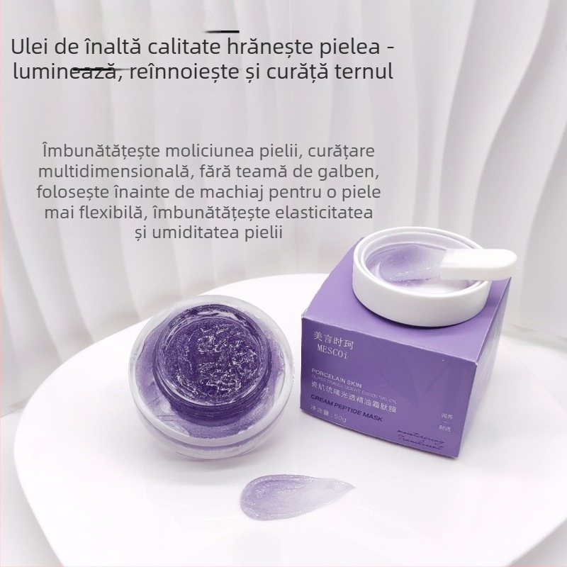 Mască facial cremă-gel, 50 ml, universal pentru toate tipurile de ten, termen de valabilitate 3 ani; reduce porii, luminează tonul pielii, hidratează.