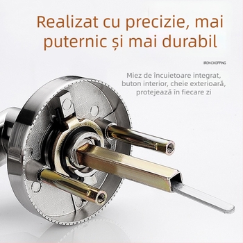 Încuietoare pentru ușă de incendiu – retrofit cu cheie • din oțel inoxidabil • încuietoare modificată pentru coridor cu cheie • pentru uși de incendiu • stil modern minimalist • greutate 700 g