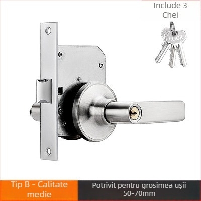 Încuietoare pentru ușă de incendiu – retrofit cu cheie • din oțel inoxidabil • încuietoare modificată pentru coridor cu cheie • pentru uși de incendiu • stil modern minimalist • greutate 700 g