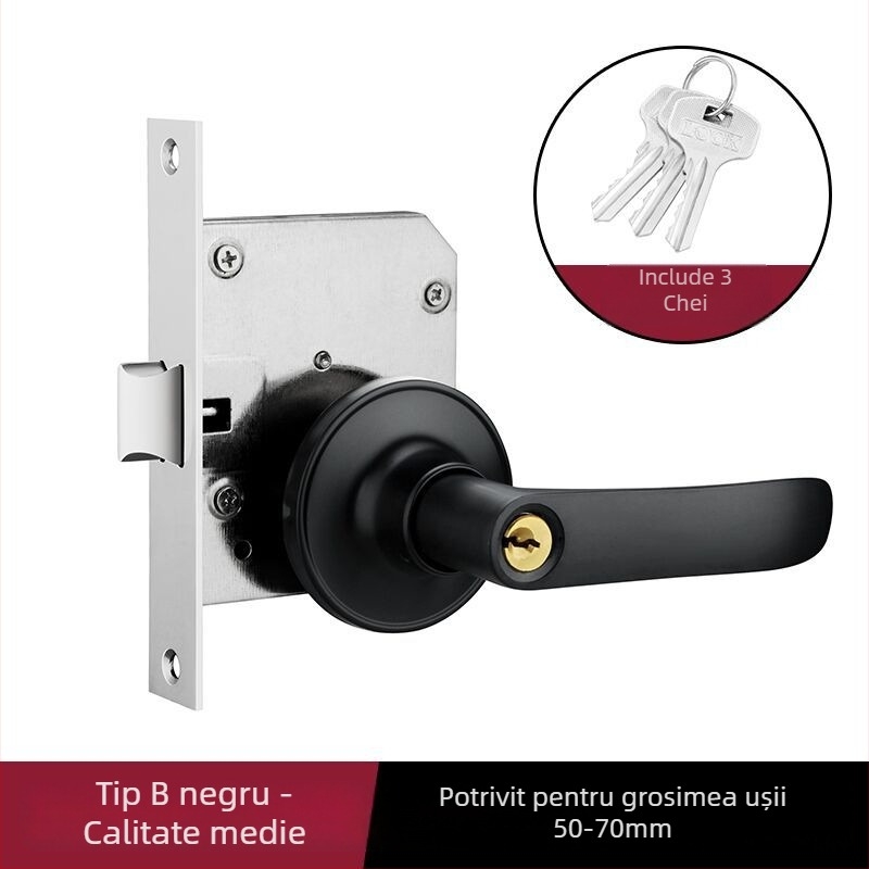 Încuietoare pentru ușă de incendiu – retrofit cu cheie • din oțel inoxidabil • încuietoare modificată pentru coridor cu cheie • pentru uși de incendiu • stil modern minimalist • greutate 700 g