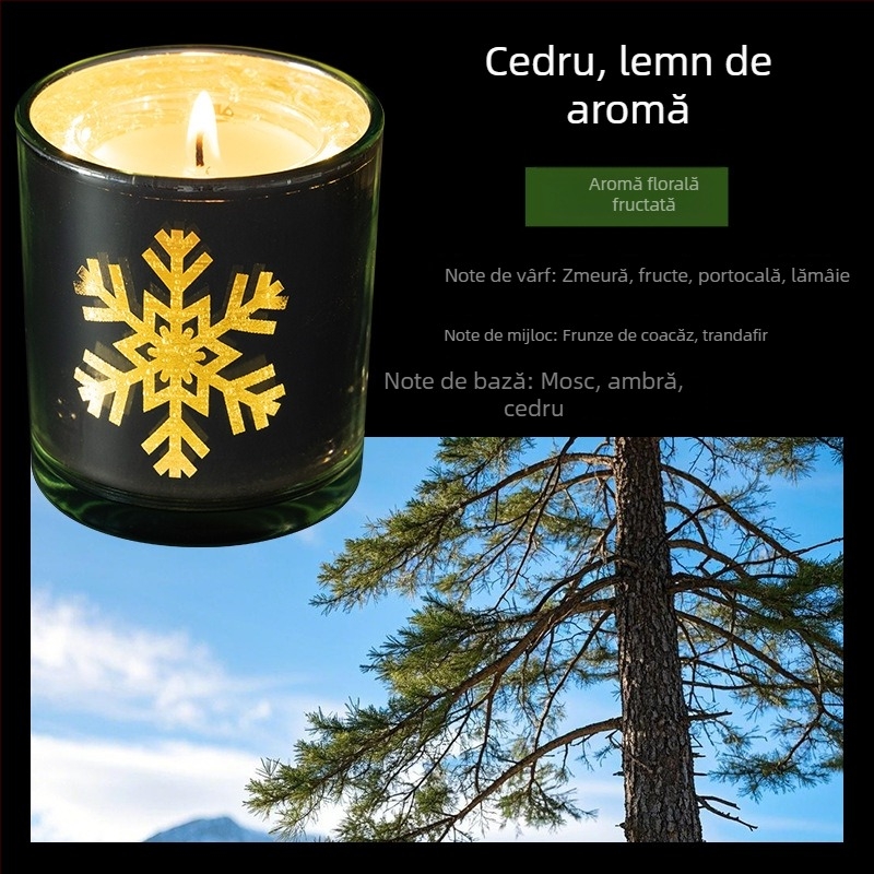 Nothing lumânare parfumata pentru aromaterapie, în formă de cupă, din ceară amestecată, execuție semi-artizanală semi-mechanică