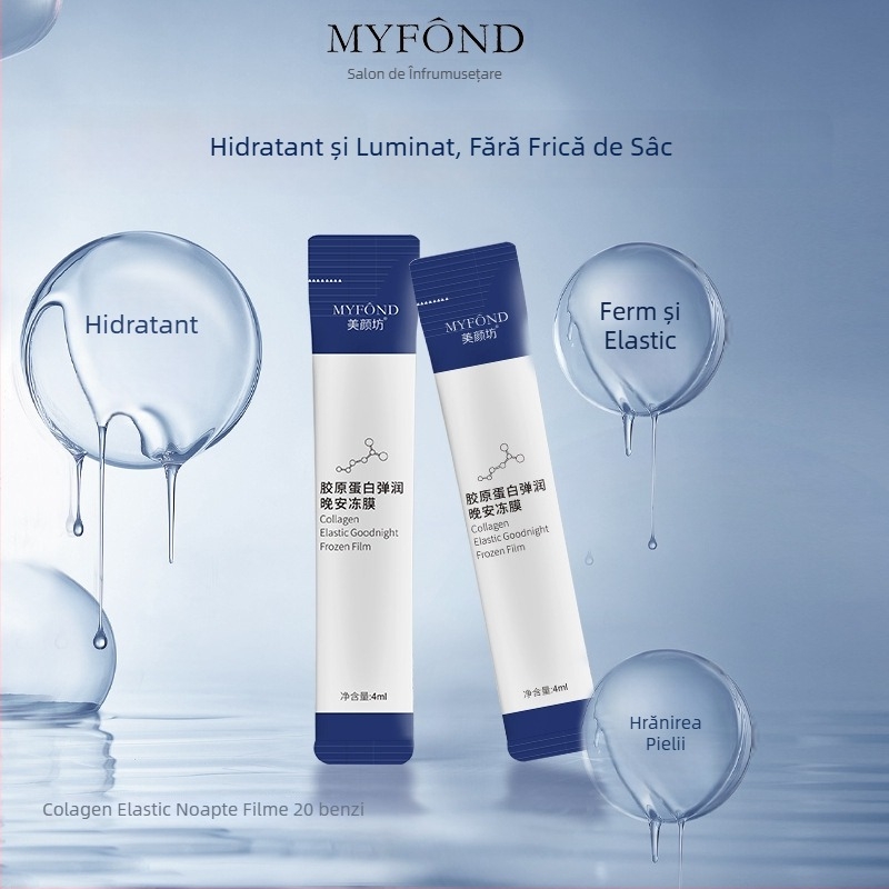 Beauty Shop Mască de noapte gelată — fără clătire, hidratantă cu colagen, mască de somn