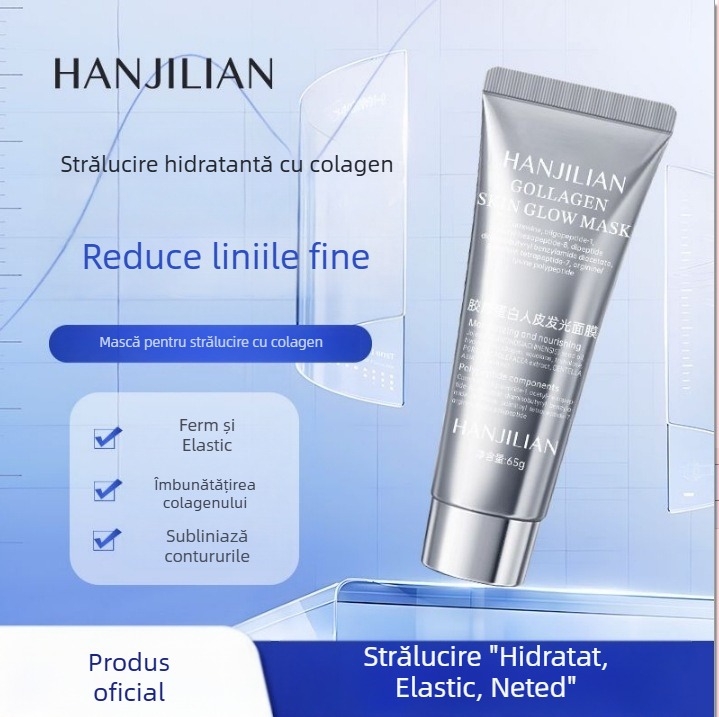 Mască Peel-Off cu Colagen pentru Piele Luminoasă, Hidratantă și Hrănitoare