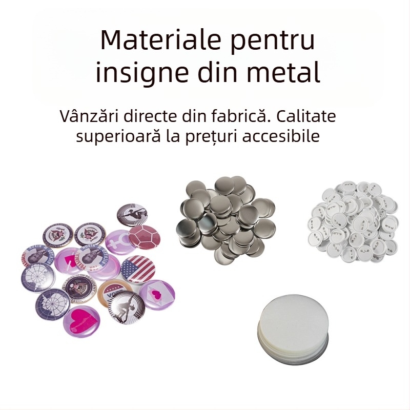 Echipament pentru fabricarea insignelor promoționale, Junmao, model 25mm, acționare manuală, viteză de mișcare 300