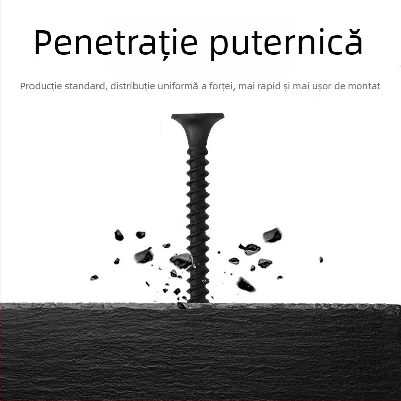 Șuruburi autofiletante cu cap conic, fosfatate, oțel carbon 1022, clasa 8,8, standard GB/T 14210-1993