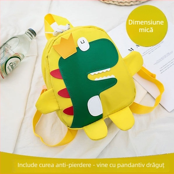 Rucsac pentru copii cu dinozaur – respirabil, rezistent la uzură, unisex, pentru școală, căptușeală poliester