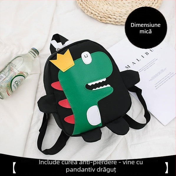 Rucsac pentru copii cu dinozaur – respirabil, rezistent la uzură, unisex, pentru școală, căptușeală poliester