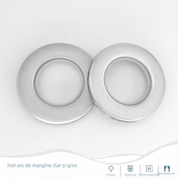 Inel perdea PP – întărit, inel perforat, cataramă pentru perdea, Material: PP, Stil: minimalist modern, Fără personalizare