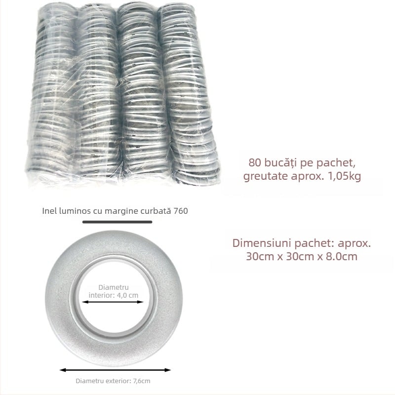 Inel perdea PP – întărit, inel perforat, cataramă pentru perdea, Material: PP, Stil: minimalist modern, Fără personalizare