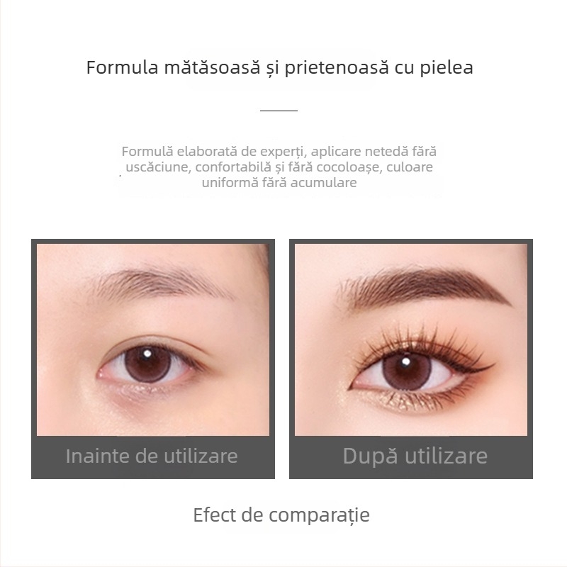 Stilou pentru tatuaj cosmetic cu două capete, manual, pentru sprânene și linie de ochi, brand Famisoo, poziționare semi-permanentă