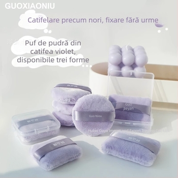 Guoxiaoniu Puff Pudră uscat cu suprafață velur Floking, Material Stand Down