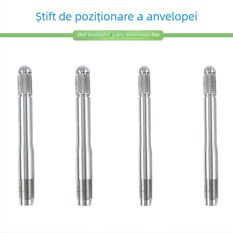 Pin de poziționare al axului de la roata pentru mașină – kit portabil de întreținere; suprafață cromată; material 4.8; standard: pin de poziționare