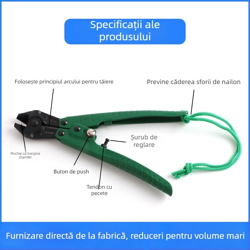 Clește pentru tăierea firului – Fier, prelucrare metalică, Greutate 0.35