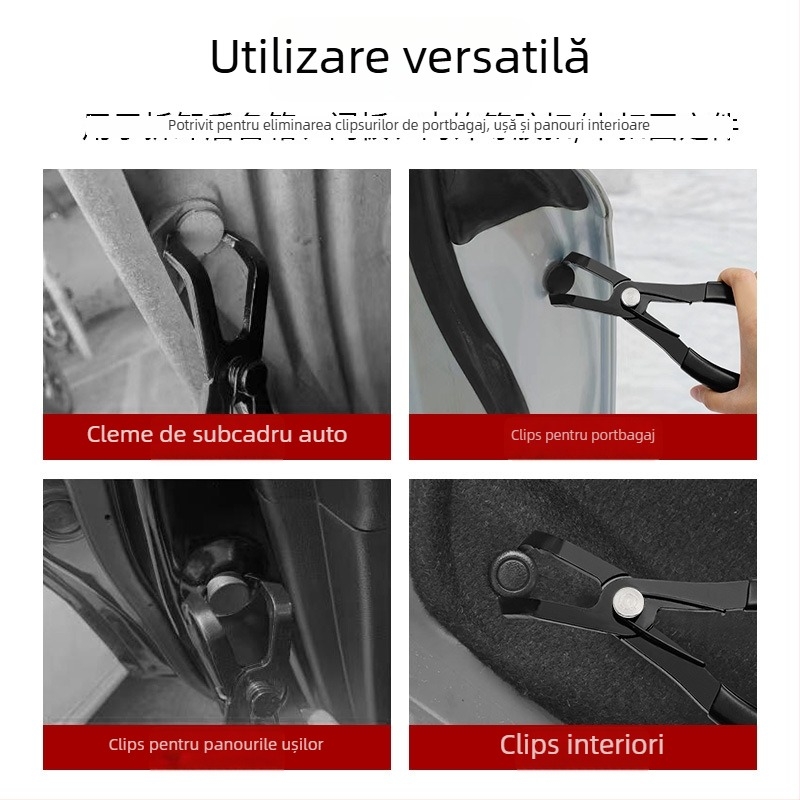 Clește pentru demontarea panoului interior al mașinii — mâner PVC antiderapant, oțel carbon