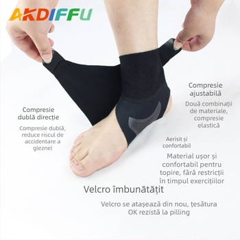 Protecție pentru gleznă pentru sporturi, material de scufundare, brand Acco Diffie, parte protejată: gleznă, potrivit pentru fotbal, alergare și ciclism
