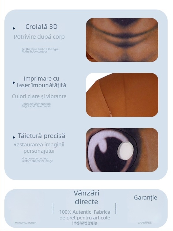 Kostum cosplay unisex pentru reprezentații pe scenă – personajul om de lemn cu bețișor, țesătură Milk Silk, 70–80% poliester și <30% spandex, pentru jocuri/anime roluri, lansare vară 2025