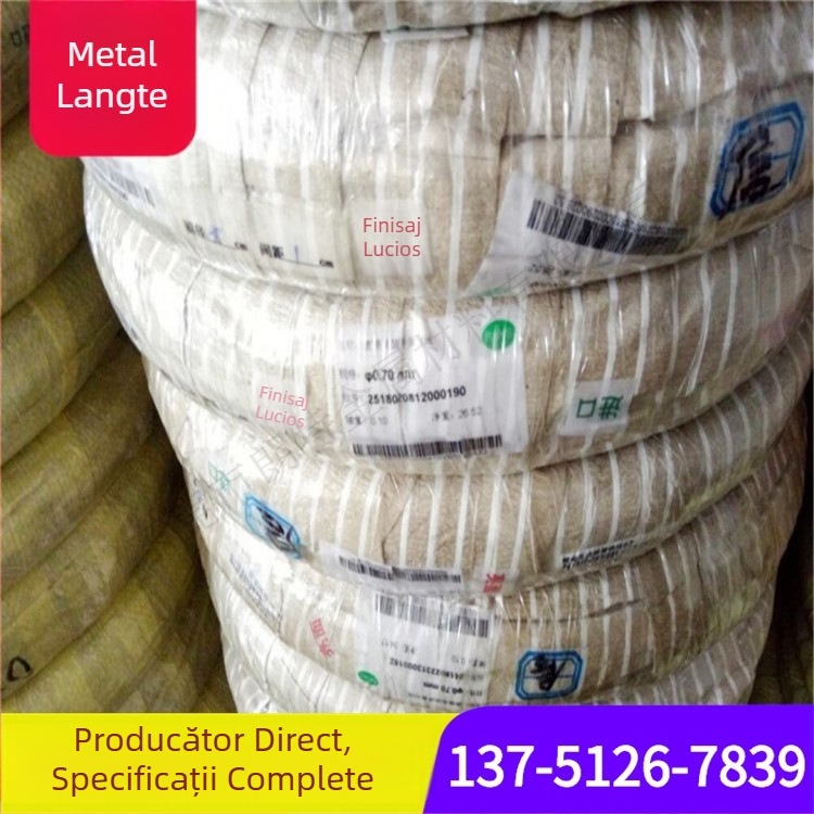 Sfoară din oțel inoxidabil moale, tratată hidrogenare, 304/316/202/201, suprafață lucioasă 2B, îndreptare-lustruire-electroplacare