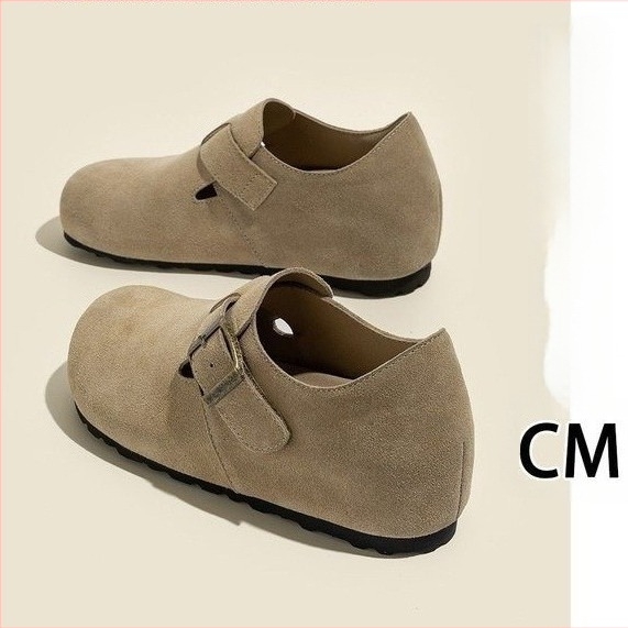 Pantofi damă slip-on cu toc ascuns de 6 cm, vârf rotund, talpă din cauciuc, interior din microfibră