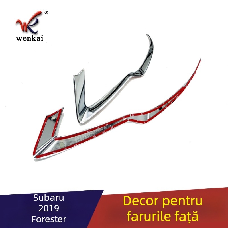Ramă decorativă pentru far pentru Subaru Forester 2019, Wen Kai WK-877, ABS