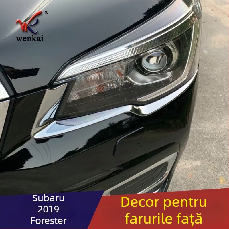 Ramă decorativă pentru far pentru Subaru Forester 2019, Wen Kai WK-877, ABS