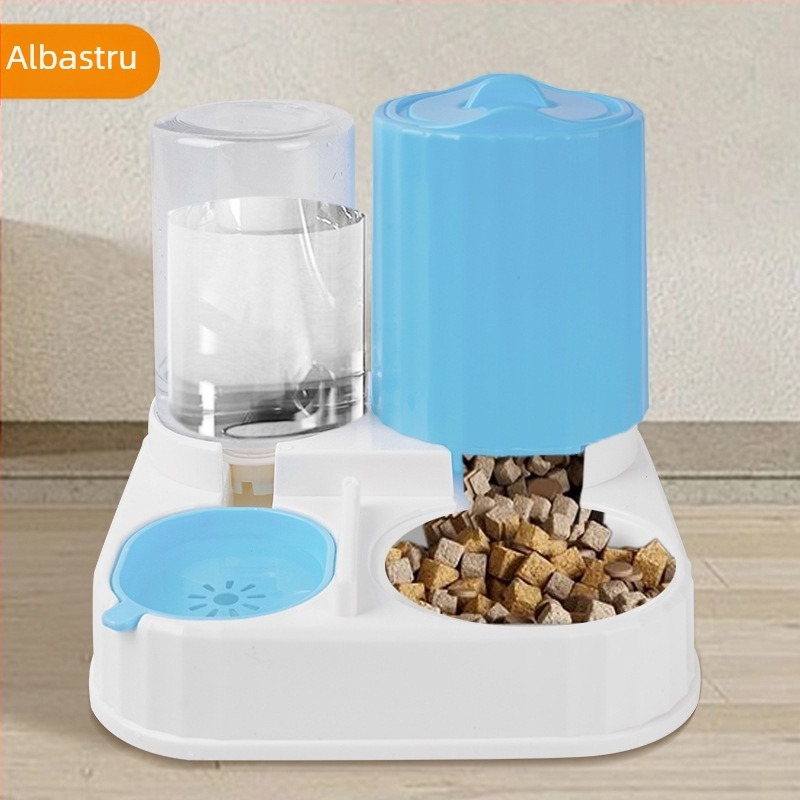 Hrănitoare automată pentru pisici și dispenser de apă – plastic