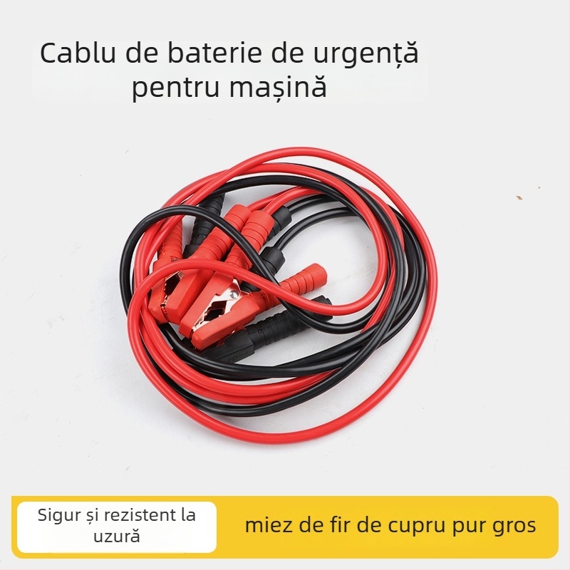 Cablu de pornire auto cu conductor din cupru – cleme pentru baterie, Long Deer