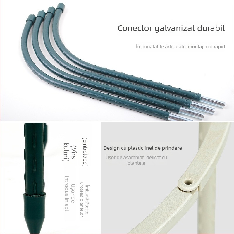 Raft de plantare — Țevi din oțel cu protecție din plastic — Pentru legume și flori — Brand Saint Wanda