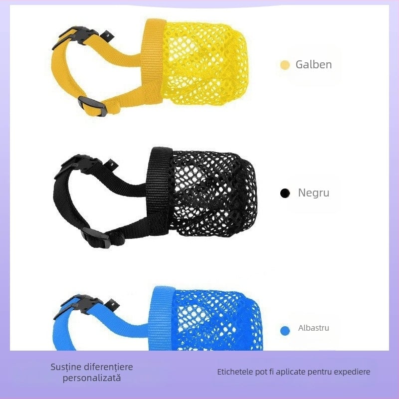 Botniță pentru Bichon Frisé și câini mici – poliester, fără import, Brand: Altul, protecție împotriva mușcăturilor și linsului, prevenire înghițire accidentală