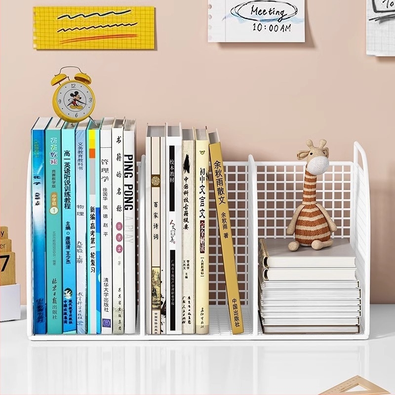 Raft metal de birou cu compartimente fixe, stil minimalist italian