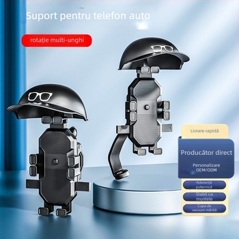 Mingchezhibao Suport telefon pentru motocicletă cu montură gravitațională pe ghidon – Compatibilitate generală, fără alimentare