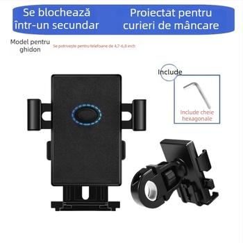 Suport pentru telefon pentru vehicule electrice, motociclete și biciclete de munte, suport de navigație (material: lipici moale; marcă: fără marcă)