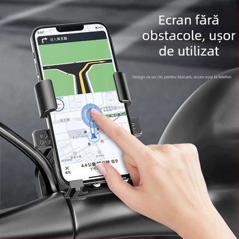 Suport pentru telefon pentru vehicule electrice, motociclete și biciclete de munte, suport de navigație (material: lipici moale; marcă: fără marcă)
