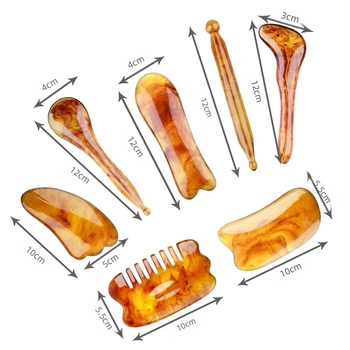 Rishuo Placă de Masaj - Rășină Naturală, Masaj pentru Sănătate, Cutie cu 200 de Bucăți