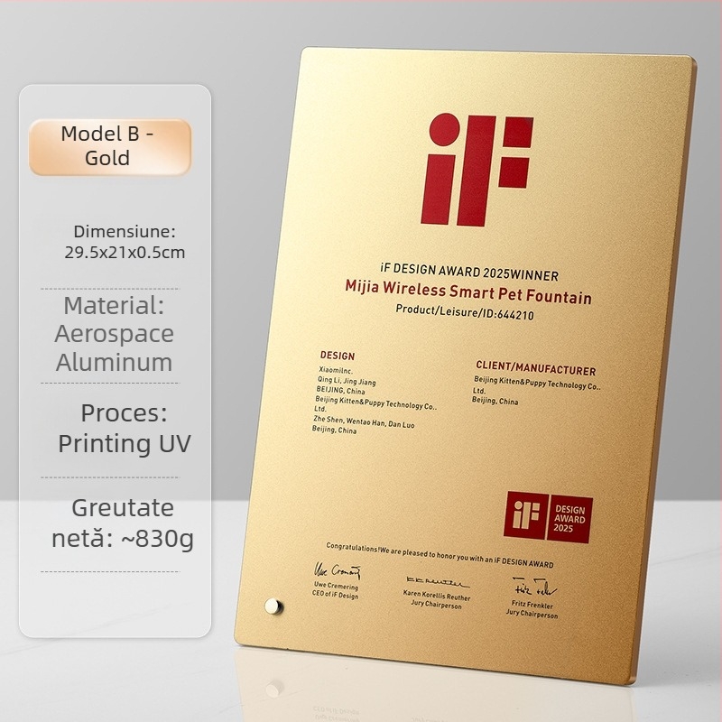 Medalie de membru din aliaj de aluminiu — logo personalizabil, imprimare logo disponibilă