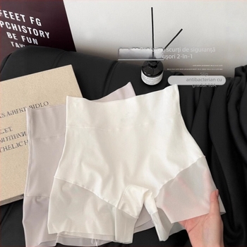 Pantaloni de siguranță pentru femei, talie înaltă, control abdominal și ridicare a șoldurilor, nylon tricotat