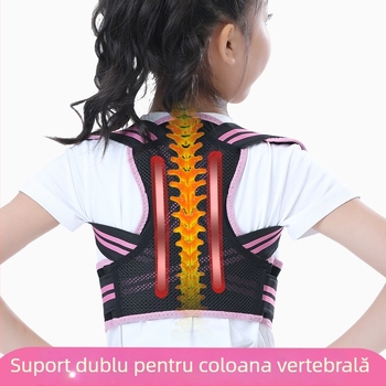 Centură pentru corectarea posturii a copiilor — Samepeak Child F, certificare MA, suport spate respirabil, compresie elastică