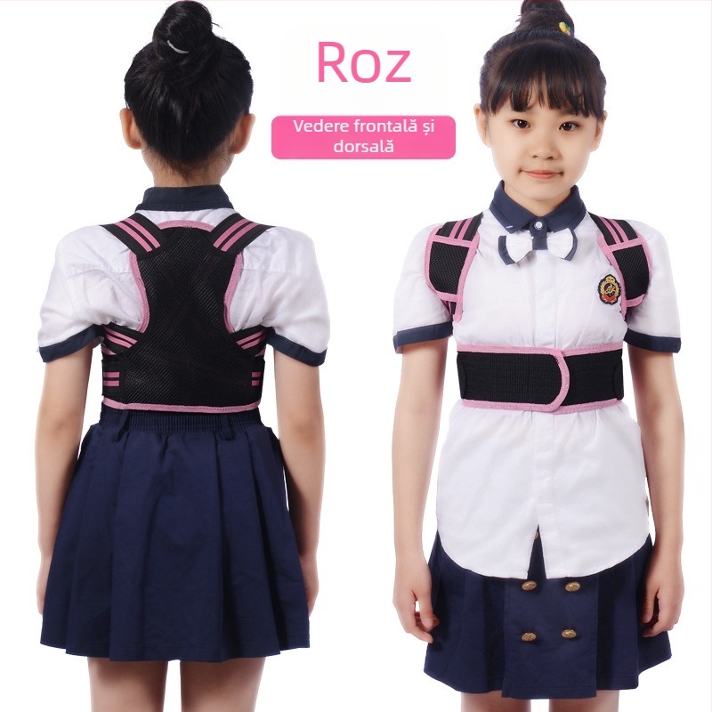 Centură pentru corectarea posturii a copiilor — Samepeak Child F, certificare MA, suport spate respirabil, compresie elastică