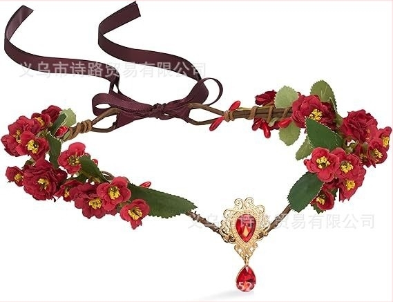 Accesoriu pentru cap: Coroană din frunze pentru zână/elf – stil natură, unisex; Material: plastic/rășină; Formă: frunză; Potrivit pentru nuntă și festival