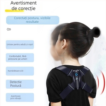 Centură corectoare de postură pentru copii cu senzor inteligent, Mericle TBJZQ-02, model din 2024