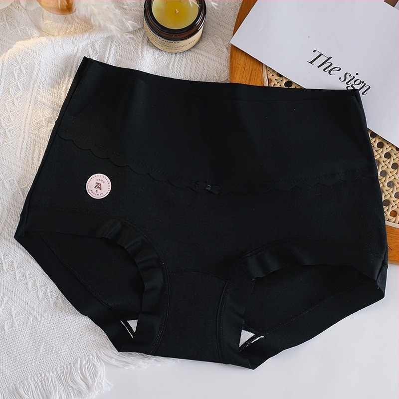 Chiloți pentru femei din bumbac cu talie înaltă, 60S, antibacteriali, respirabili, ridicare șolduri