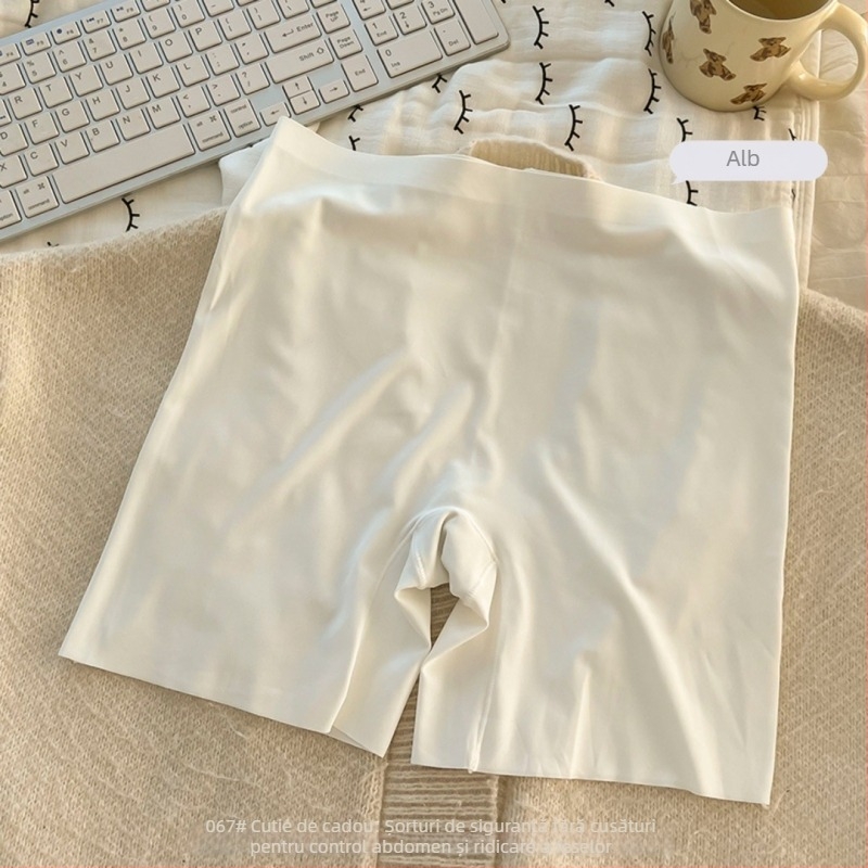 Pantaloni de siguranță pentru femei, talie înaltă, material ice silk, nailon 81,2%, căptușeală în zona cracului 100% bumbac, design 2‑în‑1