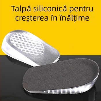 Talpă înălțătoare din silicon – Half Pad, Model H66, Unisex, Crește înălțimea