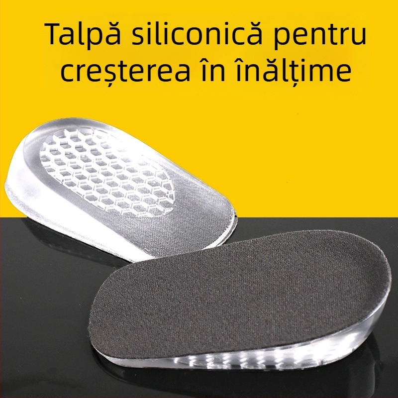 Talpă înălțătoare din silicon – Half Pad, Model H66, Unisex, Crește înălțimea