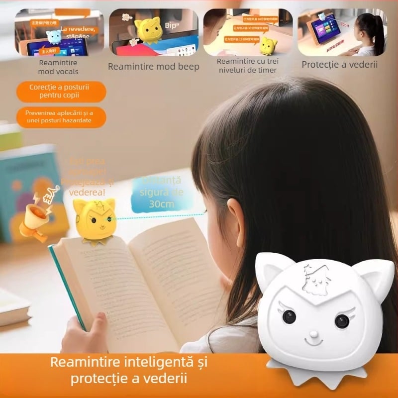 Dispozitiv inteligent de reamintire a distanței pentru copii, protecție a vederii și corectare a posturii, anti-miopie (Brand: Friendly; Model: Other; Anul lansării: 2025; Cod produs: Youfanggang 626968003195)