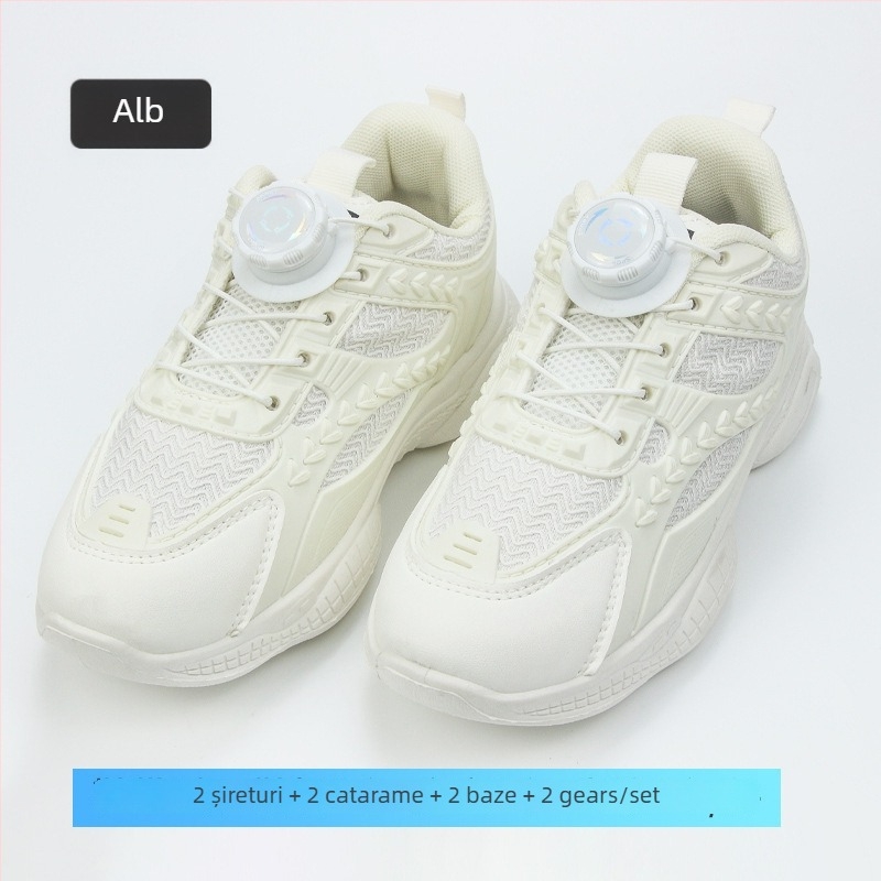 Șnururi pentru pantofi cu cataramă rotativă – fără legare, potrivite pentru sneakers și pantofi casual, lungime 100 cm, brand Suobu