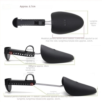 Extensor reglabil pentru pantofi din plastic – prevenire deformare și netezire a cutelor, potrivit pentru pantofi din piele și alte tipuri, World Footprints