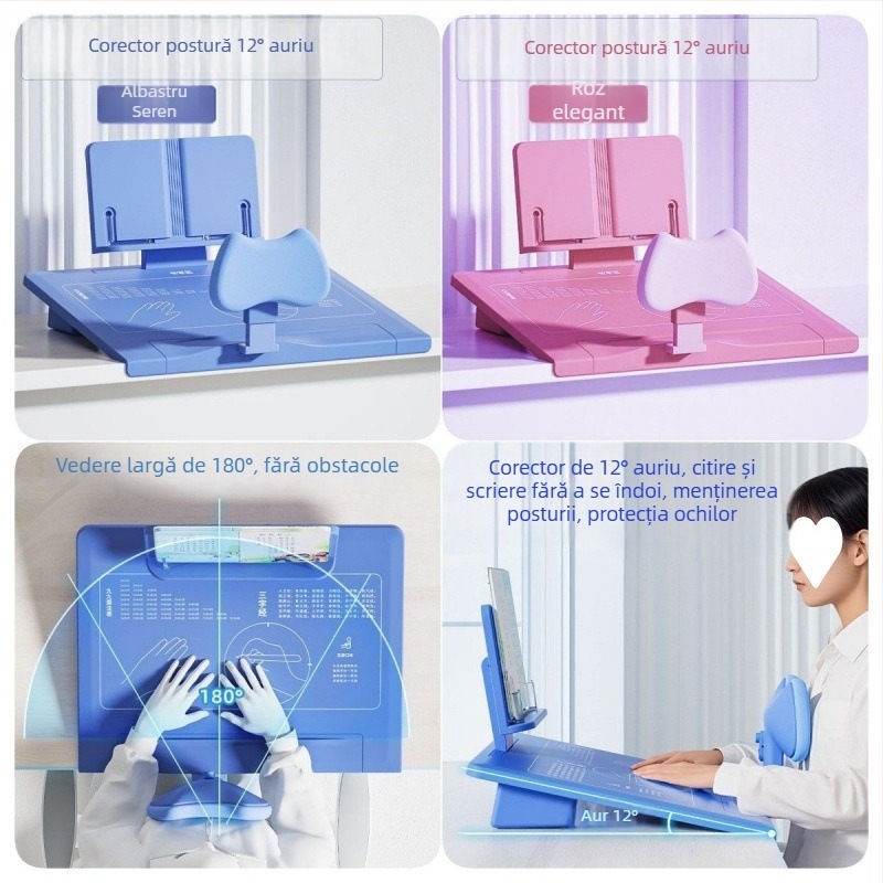 Placă de postură pentru elevi – suprafață de scriere înclinată, corecție a poziției și vederii, Modelul 1, 1 an pe piață, Certificare 1